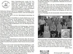 Beitrag im Gemeindeblatt August/ September 2023